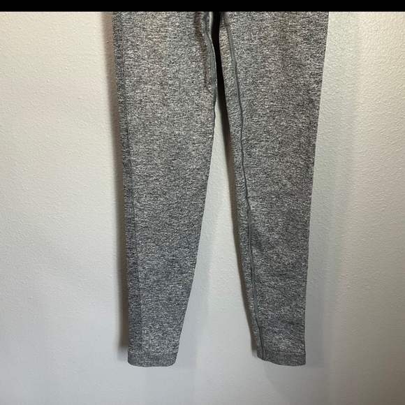 Gymshark Flex High Waisted Leggings - Charcoal Marl/Teal, Size Small B37 - Picture 4 of 10